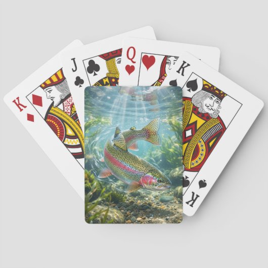 Regenboogforel Pokerkaarten (Achterkant)