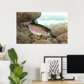 Regenboogforel Poster (Thuiskantoor)