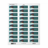 Regenboogforel retour adreslabels etiket (Full Sheet)