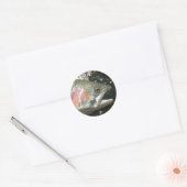 Regenboogforel Ronde Sticker (Envelop)