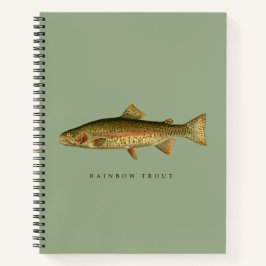 Regenboogforel Salie Groene Spiraal Notebook Notitieboek