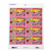 regenboogforel schermweergave etiket (Full Sheet)