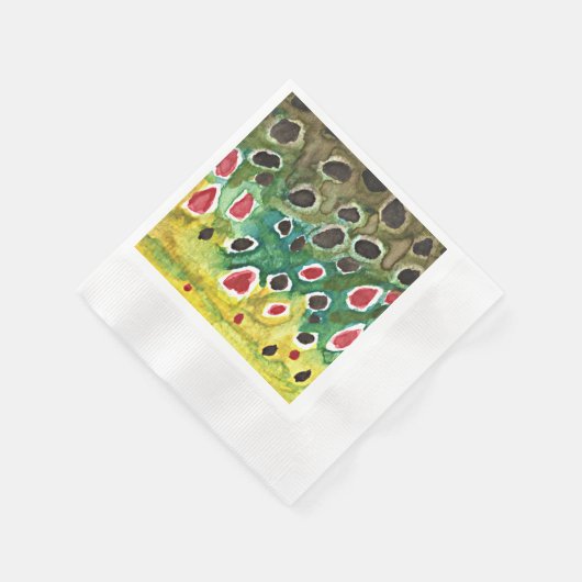 Regenboogforel Servet (Hoek)