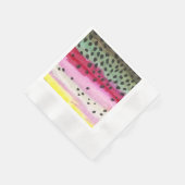 Regenboogforel Servetten (Hoek)