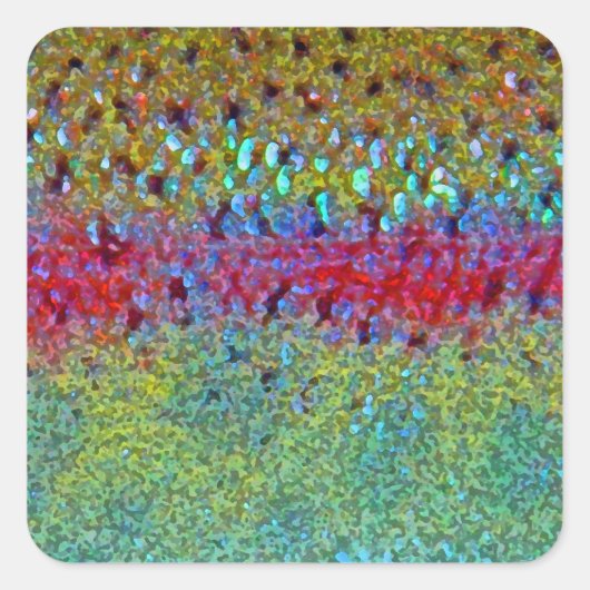 Regenboogforel - Stickers (Voorkant)