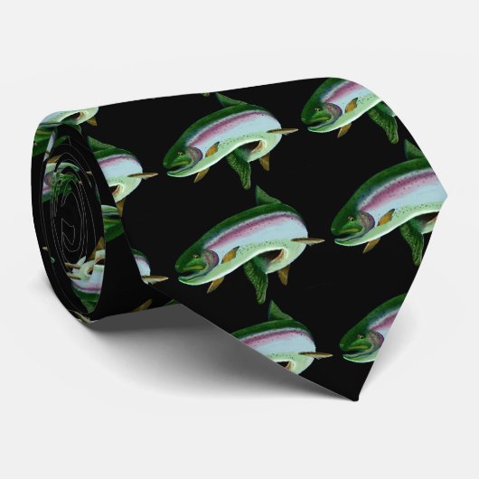 Regenboogforel Stropdas (Opgerold)