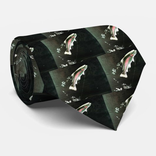 Regenboogforel Stropdas (Opgerold)