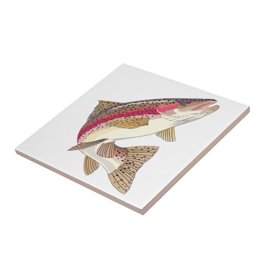 Regenboogforel Tegeltje (Zijkant)