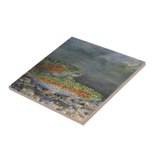 Regenboogforel Tegeltje (Zijkant)