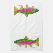 Regenboogforel Theedoek (Verticaal)