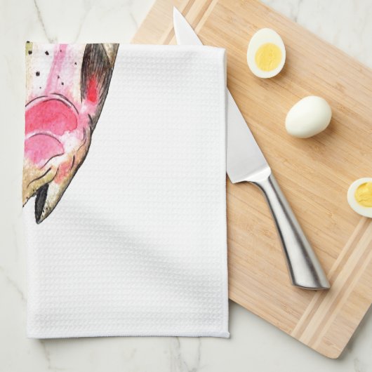 Regenboogforel Theedoek (Quarter Fold)