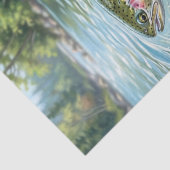 Regenboogforel Tissuepapier (Detail)