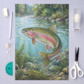 Regenboogforel Tissuepapier (Craft)