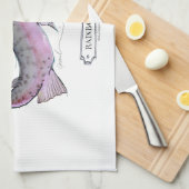 Regenboogforel, tongofernandes theedoek (Quarter Fold)