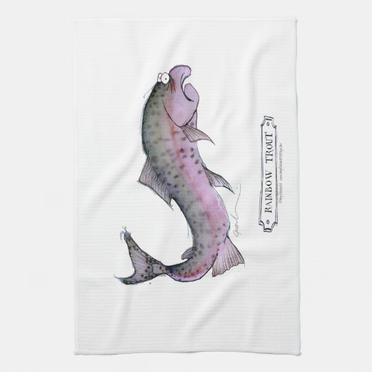 Regenboogforel, tongofernandes theedoek (Verticaal)