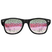 Regenboogforel van de visser retro zonnebril (Voorkant)