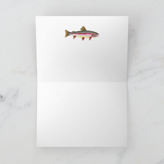 Regenboogforel vis kaart (Binnen)