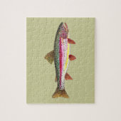 Regenboogforel vis legpuzzel (Verticaal)