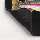 Regenboogforel vis muismat (Hoek)