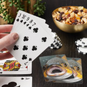 Regenboogforel vis pokerkaarten (Insitu)