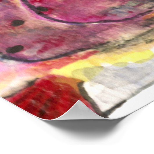 Regenboogforel vis poster (Hoek)