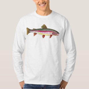 Regenboogforel vis t-shirt