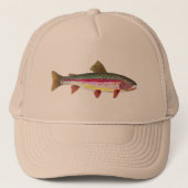 Regenboogforel vis trucker pet (Voorkant)