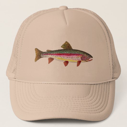 Regenboogforel vis trucker pet (Voorkant)