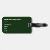 Regenboogforel vis, vissers bagagelabel (Achterkant horizontaal)