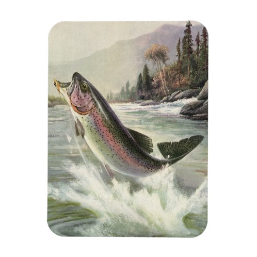 regenboogforel vis, vissers Vist Magneet (Verticaal)