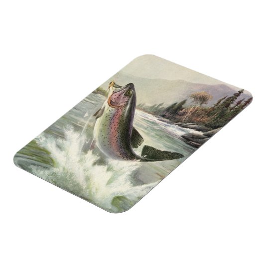  regenboogforel vis, vissers Vist Magneet (Linkerzijde)