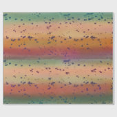 Regenboogforel Vis Vun gevlekt patroon Cadeaupapier (Vlak)
