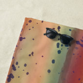 Regenboogforel Vis Vun gevlekt patroon Strandlaken (In situ)