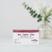 Regenboogforel Visitekaartje (Staand voorkant)