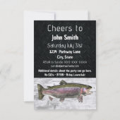 Regenboogforel Vist buitenshuis Verjaardag Kaart (Achterkant)