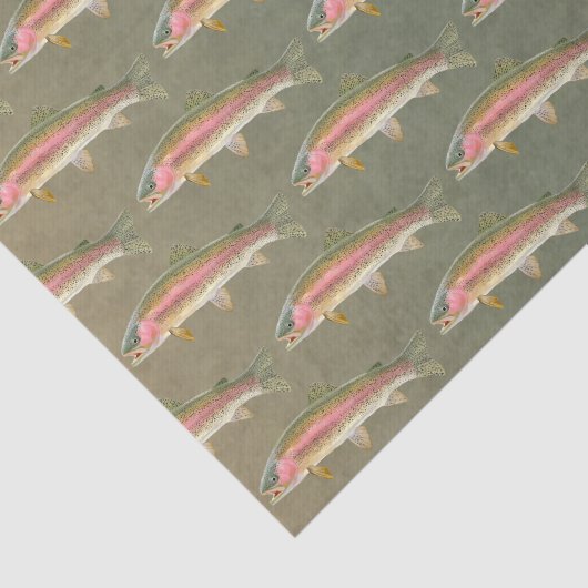 Regenboogforel Vist weefselpapier Tissuepapier (Detail)