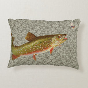  regenboogforel vliegen accent kussen