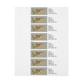  regenboogforel vliegen adreslabel wikkel (Vel)