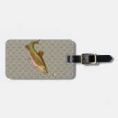  regenboogforel vliegen bagagelabel (Voorkant horizontaal)