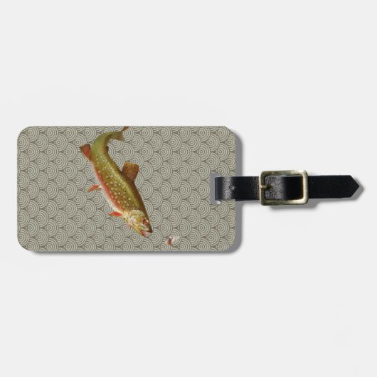  regenboogforel vliegen bagagelabel (Voorkant horizontaal)