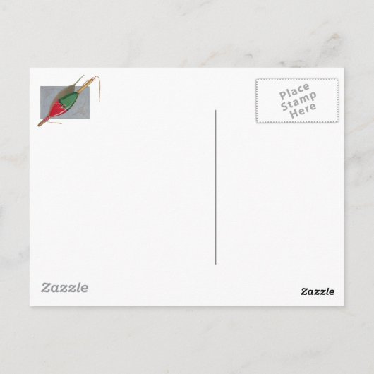 regenboogforel vliegen briefkaart (Achterkant)