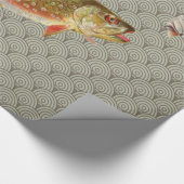 regenboogforel vliegen cadeaupapier (Hoek)