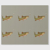  regenboogforel vliegen cadeaupapier (Vlak)