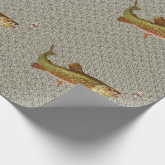  regenboogforel vliegen cadeaupapier (Hoek)