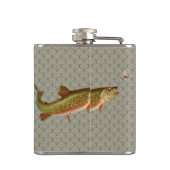 regenboogforel vliegen heupfles (Achterkant)