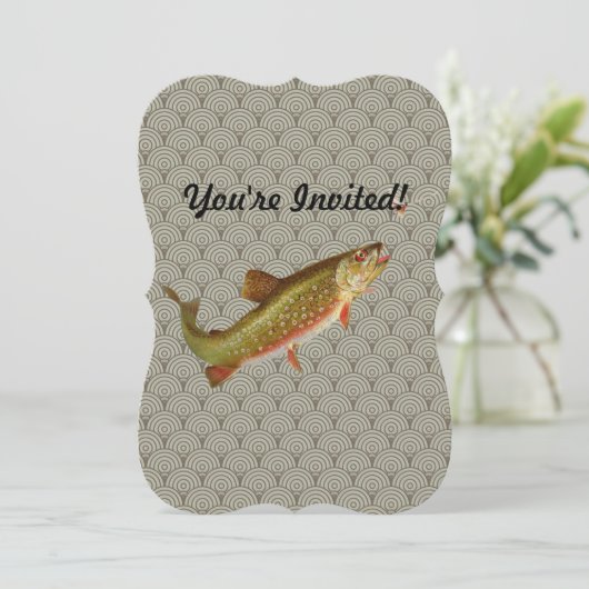  regenboogforel vliegen kaart (Staand voorkant)