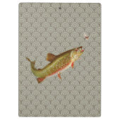 regenboogforel vliegen klembord (Achterkant)