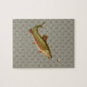  regenboogforel vliegen legpuzzel (Horizontaal)