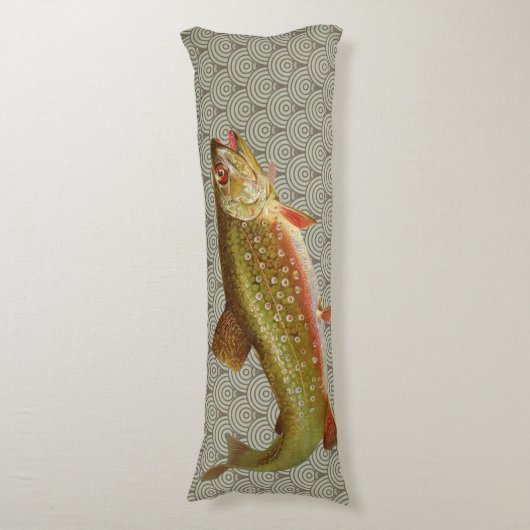  regenboogforel vliegen lichaamskussen (Voorkant Verticaal)