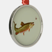  regenboogforel vliegen metalen ornament (Rechts)